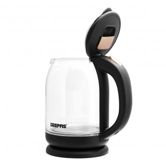 Geepas 1.8-liter 1500-watt glass electric kettle, model GK9901N