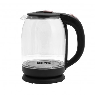 Geepas 1.8-liter 1500-watt glass electric kettle, model GK9901N