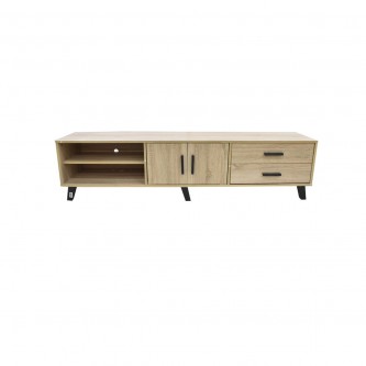 Wooden TV table with shelves 180 x 40 x 45 cm, beige TV-1803