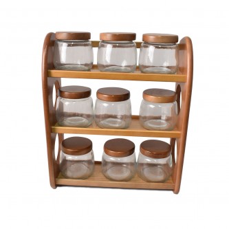 Set of 3 glass spice jars, Dormodel 500349