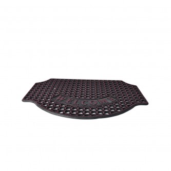Door mat perforated rubber 87 x 56 cm