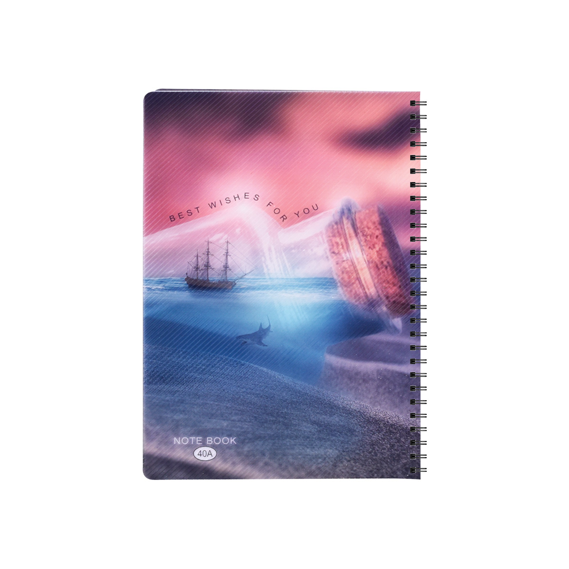 Arabic wire notebook 40 sheets A5