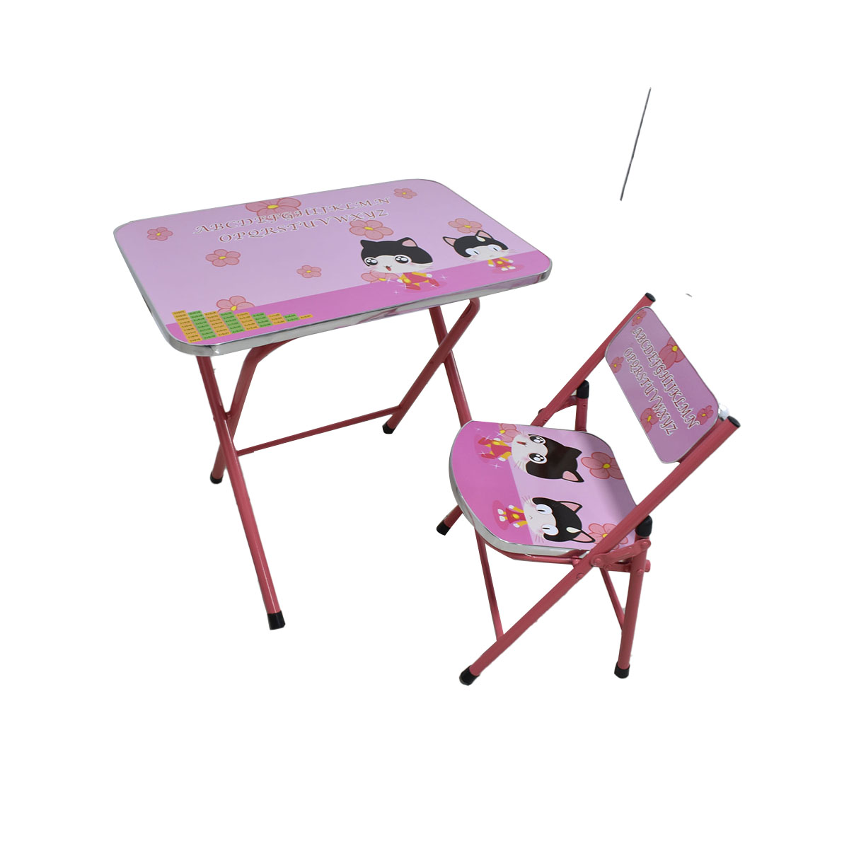 طقم طاولة مدرسية مع كرسي للأطفال قابلة للطي 36132-8