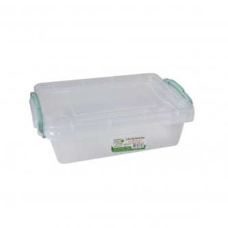 صندوق تخزين بلاستيك شفاف بولي تايم1 لتر،  E-490