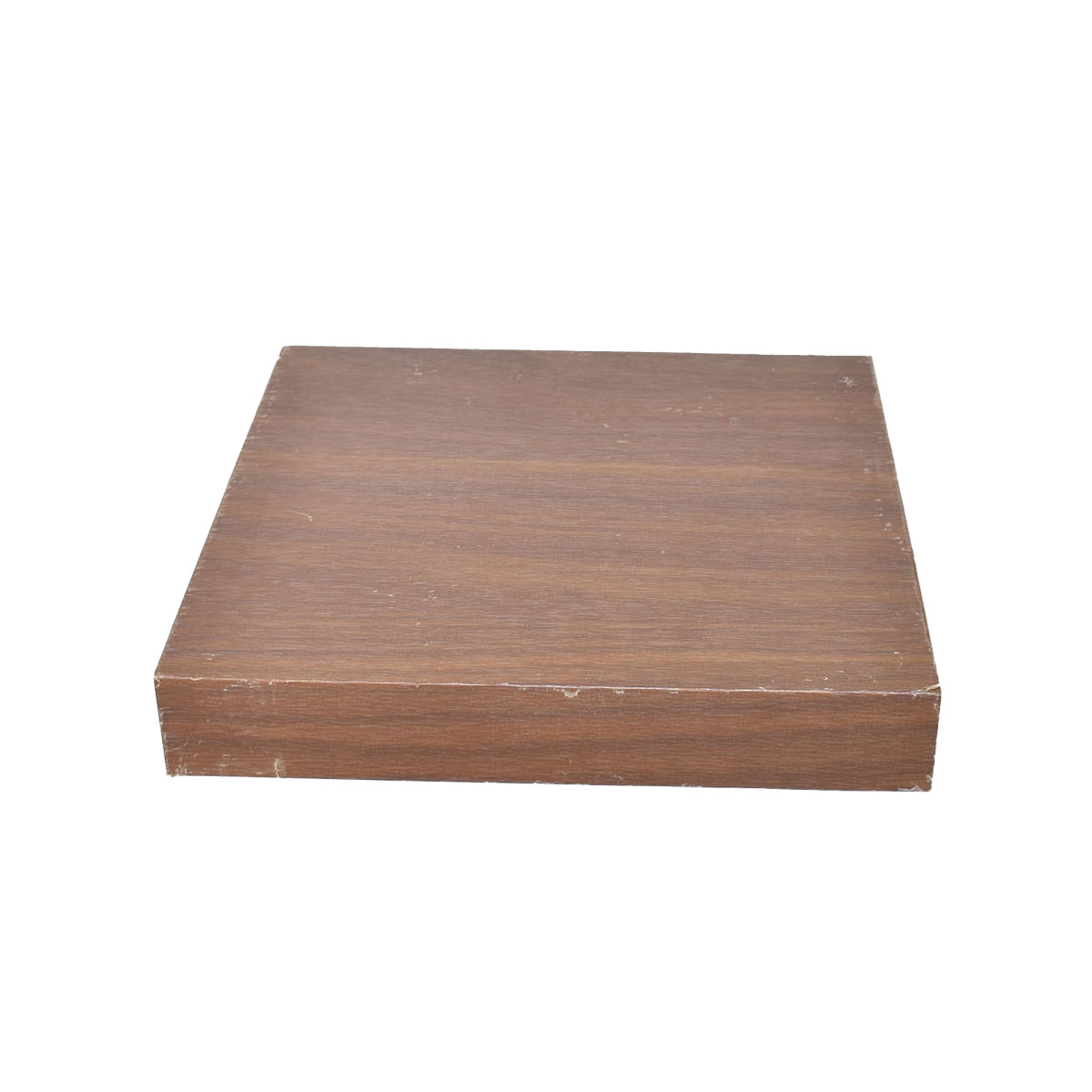 رف خشب مربع بني 23.5 × 23.5 × 3.8 سم