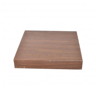 رف خشب مربع بني 23.5 × 23.5 × 3.8 سم 