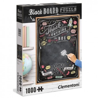 Clementoni black board puzzle intelligence puzzle 1000 pieces
