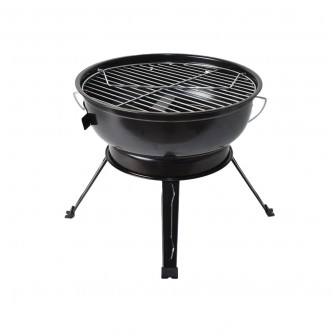 Metal grill pan with lid 37 x 37 x 49 cm YM500318