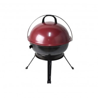 Metal grill pan with lid 37 x 37 x 49 cm YM500318