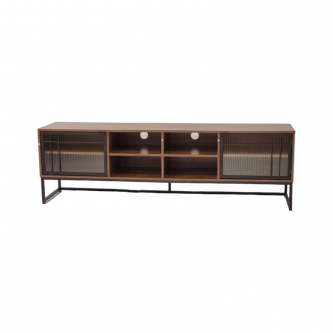 طاولة تلفاز خشب 180 × 40 × 55 سم بني / اسود 