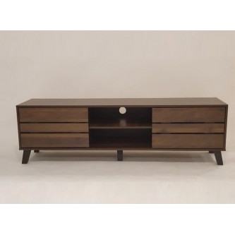 طاولة تلفاز خشب 120 × 40 × 47 سم بني 
