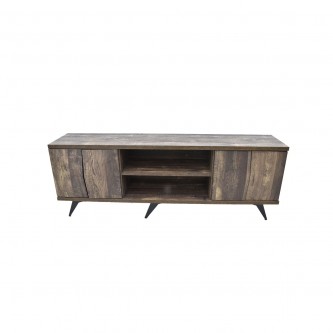 Wooden TV table, 150 x 30 x 55 cm, brown