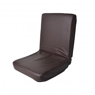 Brown foldable leather camping and trekking chair YM-43294