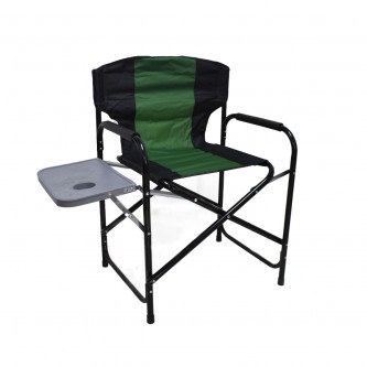 كرسي رحلات وتخييم مع طاولة جانبية اخضر / اسود BL-A0137S