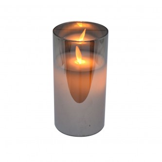 شمع زجاج مضيئ يعمل بالبطارية 15سم AF500953