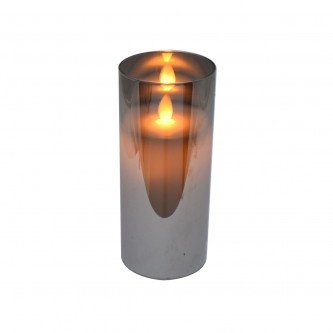 شمع زجاج مضيئ يعمل بالبطارية 17.5سم AF500952