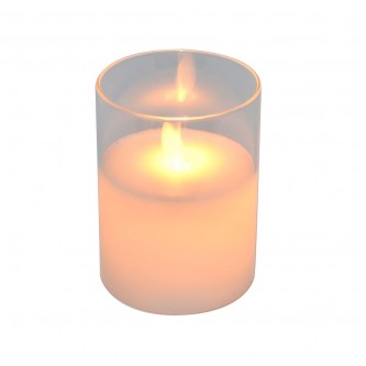 شمع زجاج مضيئ يعمل بالبطارية 10سم AF500956