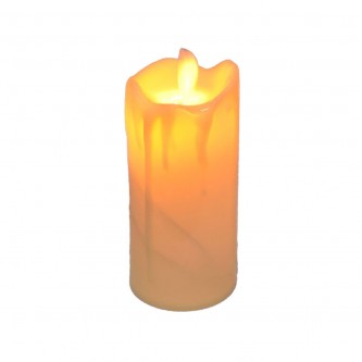 شمع بلاستيك مضيئ يعمل بالبطارية 11 سم AF500928