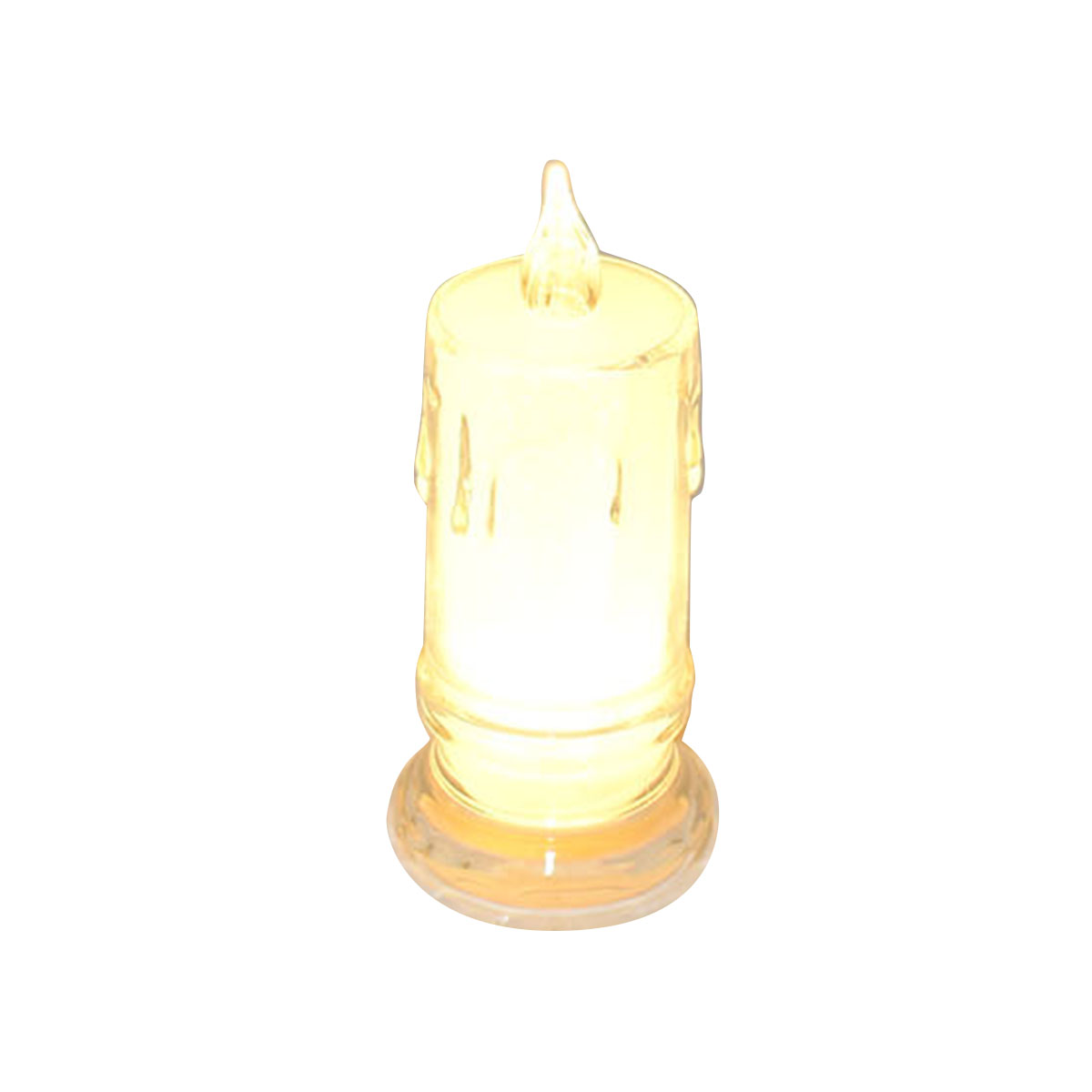 شمع بلاستيك مضيئ يعمل بالبطارية 11سم AF501021