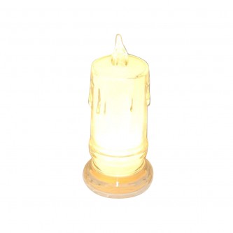 شمع بلاستيك مضيئ يعمل بالبطارية 11سم AF501021