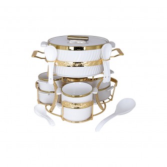 Ceramic soup set 16 pieces CX32978