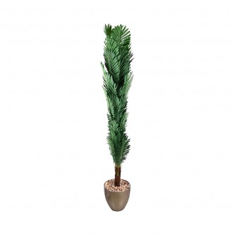 Artificial green tree with plastic base, 150 cm AF-500555
