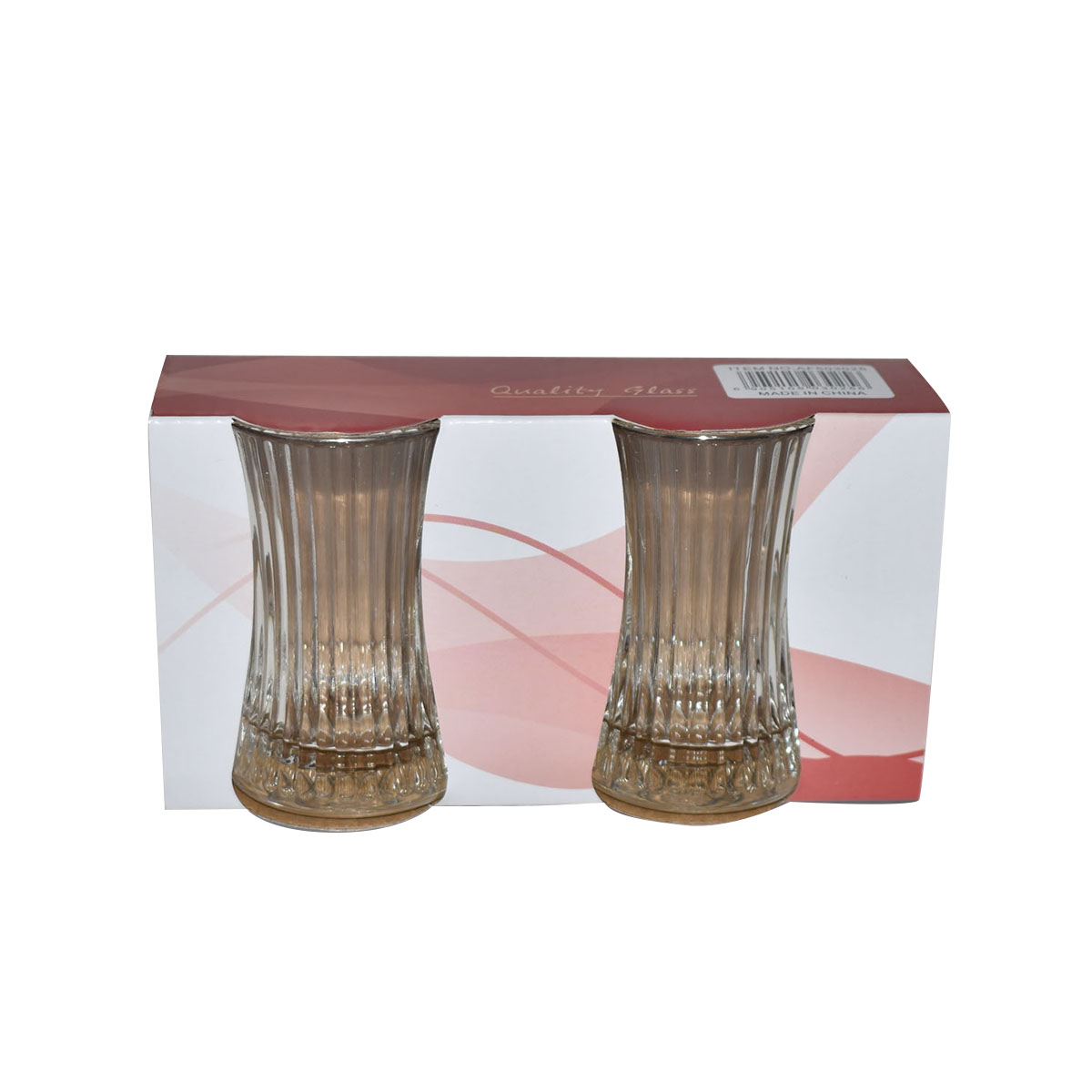 طقم بيالات شاي زجاج 2 قطعة AF503025 طقم بيالات شاي زجاج 2 قطعة AF503025