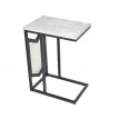 طاولة جانبية خشب مستطيل 45 × 30 × 60 سم رمادي / اسود ZM2353C