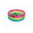 حوض سباحة دائري قابل للنفخ من انتكس مع كرات ملونة 86 × 25 سم 48674NP