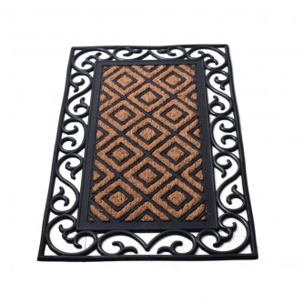 Rectangular door mat 75 x 45 cm 50816B