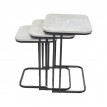 طقم طاولات خدمة خشب مستطيل 3 قطعة رمادي / اسود ZM23183C طقم طاولات خدمة خشب مستطيل 3 قطعة رمادي / اسود ZM23183C
