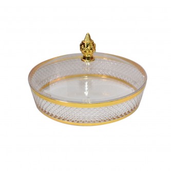 Round acrylic serving tray 1016122