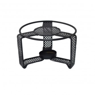 Black metal heating base 13 cm 308676