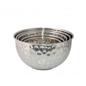 Round steel butter set 5 pieces 312171