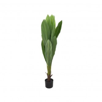 Artificial green tree with plastic base, 120 cm AF-500549