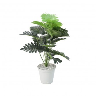 Artificial green tree with plastic base, 80 cm