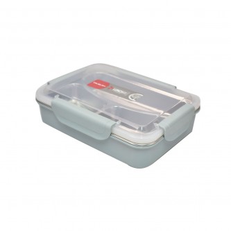 Steel Divided Lunch Box Turquoise AF-600037