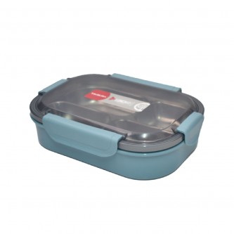 Steel blue divided lunch box AF-600035