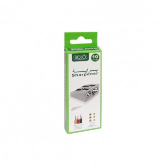 Roco metal pencil sharpeners set with two holes, 10 pieces, RQ-18052A