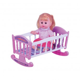 Doll toy with bed 62-6116