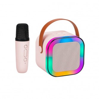 K12 mini bluetooth speaker with wireless microphone, multiple colors