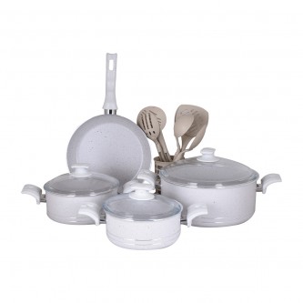 Bonera Granite Cookware Set with Glass Lid 13 Pieces TR-46-007578