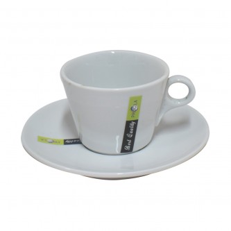 Set of porcelain coffee cups and saucers, 12 pieces, ZD23044