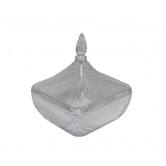 Square transparent acrylic serving tray 15 cm SH25122