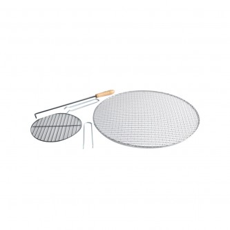 Foldable Metal Grill Pan 55 x 55 x 44 cm MF6003114