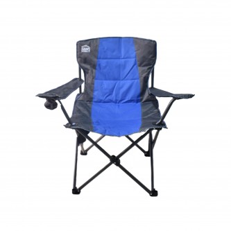 Blue-gray foldable camping and trekking chair MF6001551