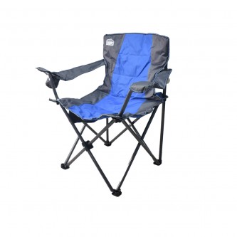 Blue-gray foldable camping and trekking chair MF6001551
