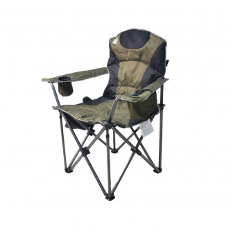 Green and black foldable camping and trekking chair MF6001546
