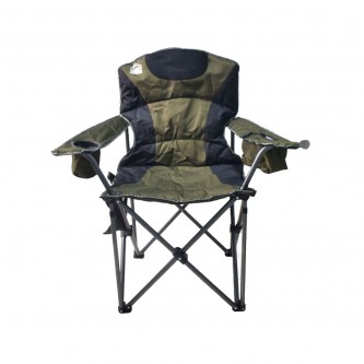 Green and black foldable camping and trekking chair MF6001546