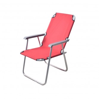 Red foldable camping and trekking chair MF6001558